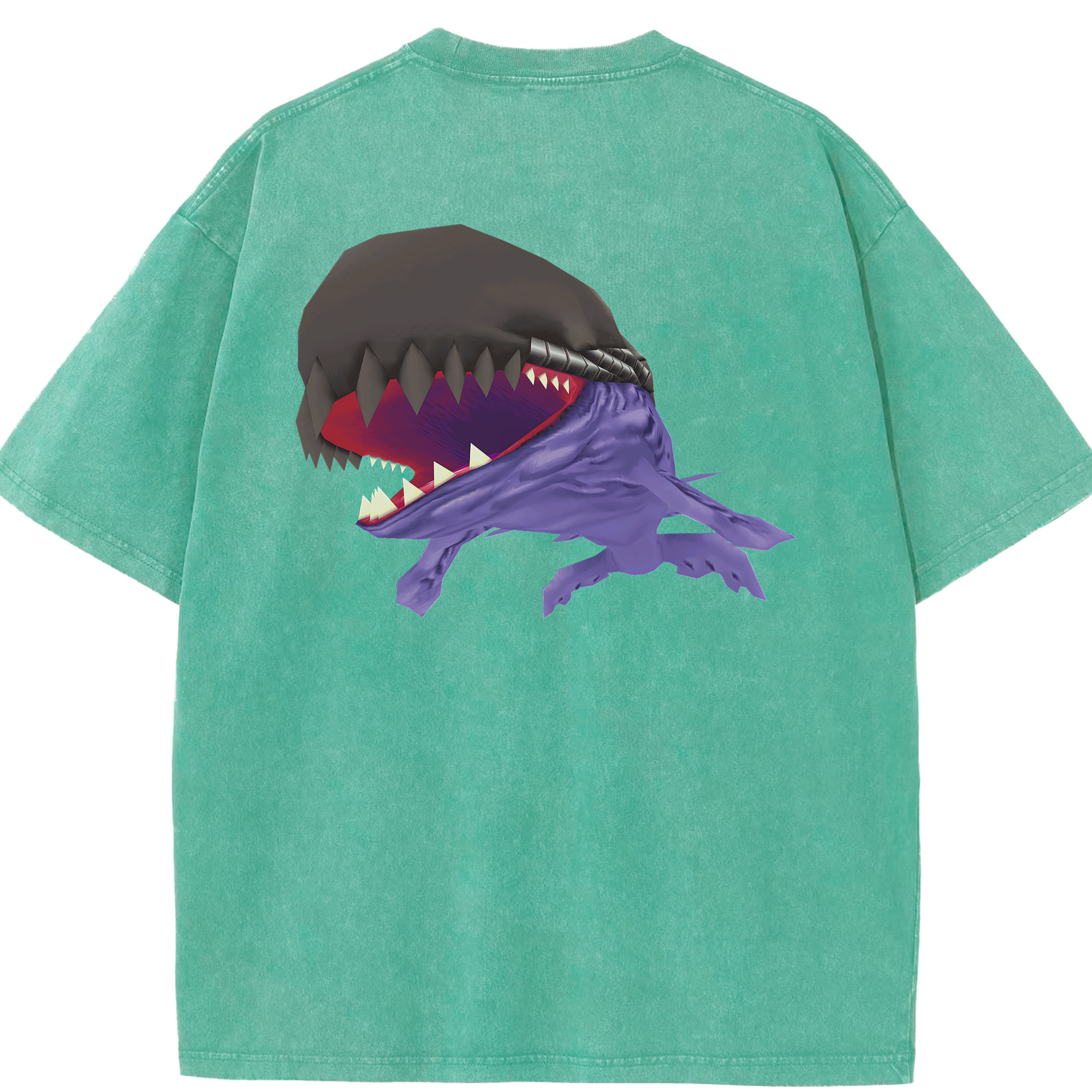 （画像用） Digimon デジタルモンスター/デジモン 綿100% ヴィンテージ風 半袖Tシャツ（背面プリント）